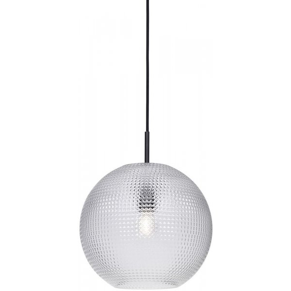 Marianne taklampa - Svart/glas