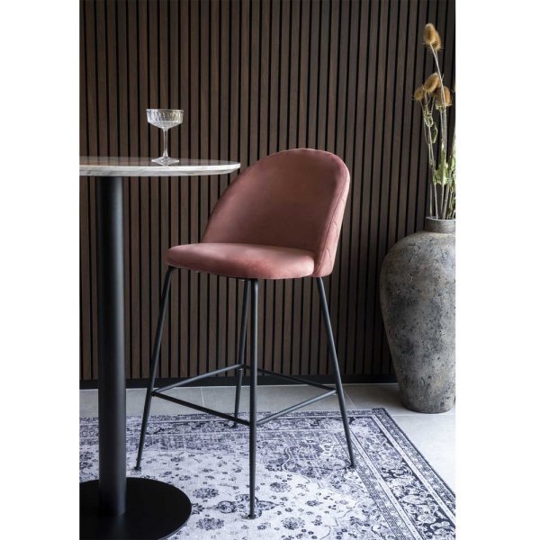 Barstol rosa/svart Barstol rosa/svart