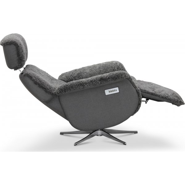 Duvnäs flip-up fåtölj - Grå fårskinn Duvnäs flip-up fåtölj - Grå fårskinn