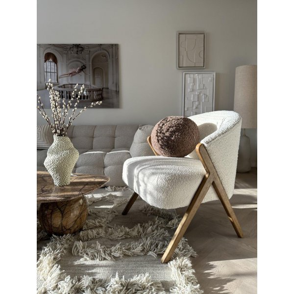 Coussin décoratif Elsie 30 cm - Nougat Coussin décoratif Elsie 30 cm - Nougat