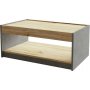Luvio soffbord 16, 93,6x60 cm - Ek/silver
