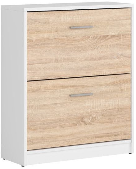 Norbo skoskåp - Vit/ekimitation Norbo skoskåp - Vit/ekimitation