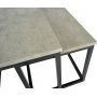 Thorborg soffbord set 80x80 | 73x38 cm - Betong