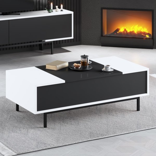Table basse Force - Noir/blanc Table basse Force - Noir/blanc