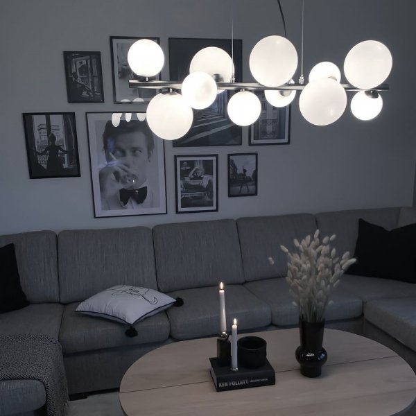 Molekyl taklampa - Tenn/vit Molekyl taklampa - Tenn/vit