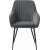 Fauteuil Boston en velours gris