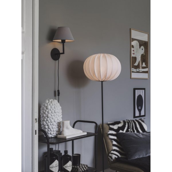 Voet wandlamp - Zwart - 13 cm
