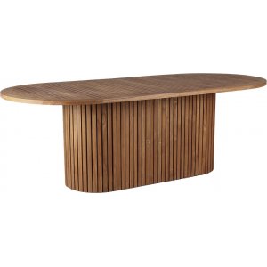 Utebord teak ovalt 220x100 cm + Rengöringsmedel för utemöbler Utebord teak ovalt 220x100 cm + Rengöringsmedel för utemöbler
