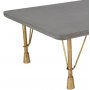 Lova soffbord - Cement / Guld