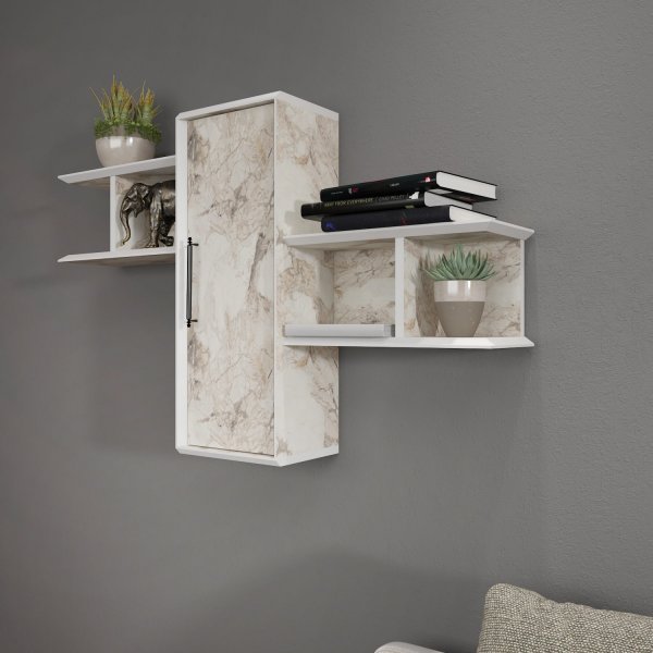 Olida wandplank - Wit Olida wandplank - Wit