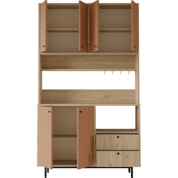 Royce köksskåp 7 - Ek/tegelröd Royce köksskåp 7 - Ek/tegelröd