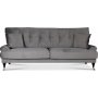 Adena 3-sits soffa - Silvergr sammet