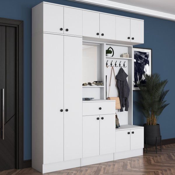 Mendy hallmöbel - Vit Mendy hallmöbel - Vit