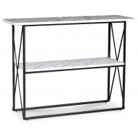 Norwich konsolbord 110 x 35 cm - Svart / Äkta ljus marmor Norwich konsolbord 110 x 35 cm - Svart / Äkta ljus marmor
