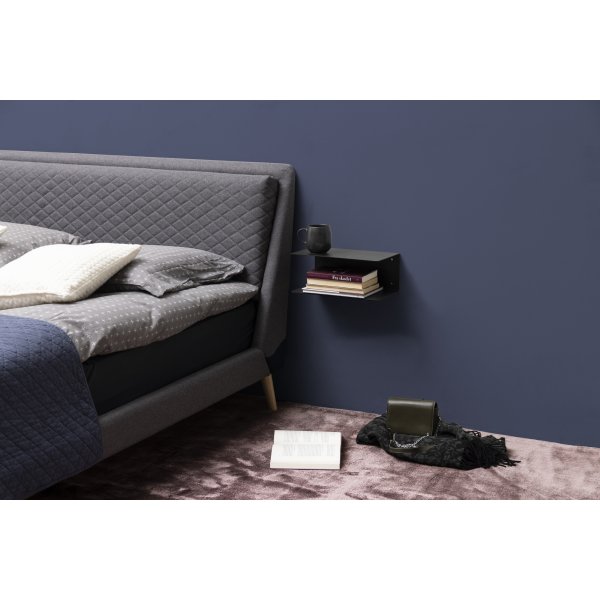 Joliet zwarte wandplank/nachtkastje 35x14x20 cm Joliet zwarte wandplank/nachtkastje 35x14x20 cm