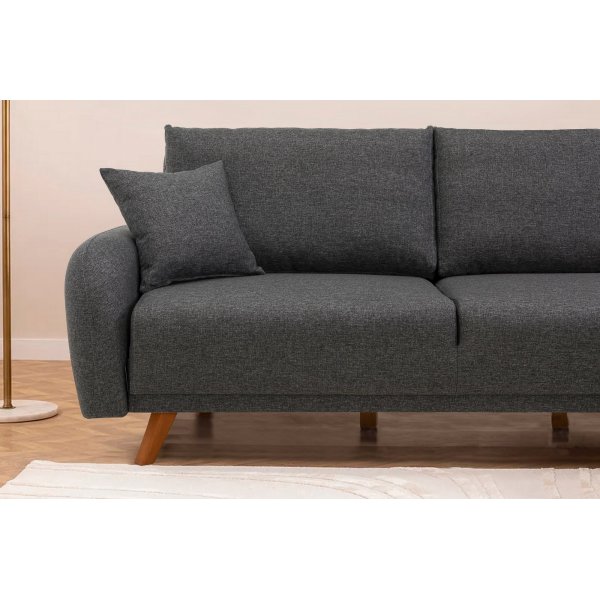 Kronos 2 divanbäddsoffa Antracit Kronos 2 divanbäddsoffa Antracit