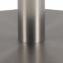 Corby soffbord 80 cm - Vit/nickel