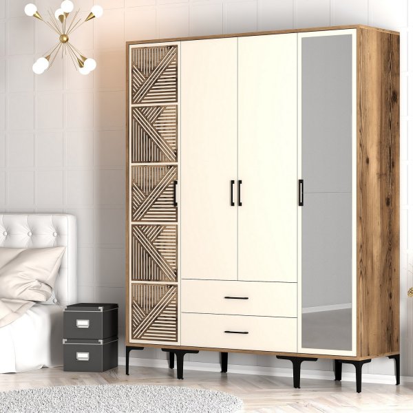 Kumsal garderob 10 Valnöt/cream Kumsal garderob 10 Valnöt/cream