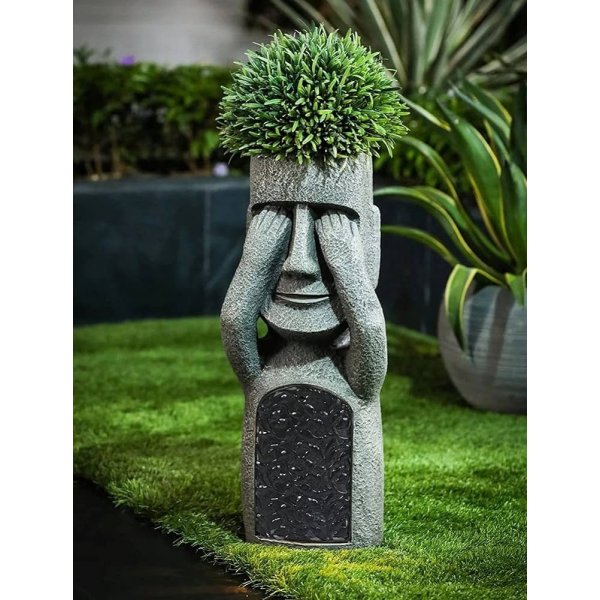 Buta vaas - Grijs/zwart