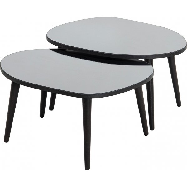 Gusto tafel 75 x 55 cm - Zwart/fume