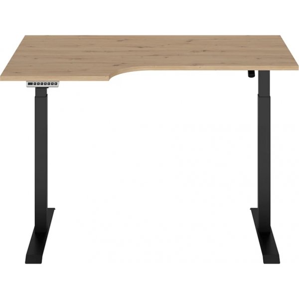 Bureau rglable Space gauche 140 x 90 cm - Chne