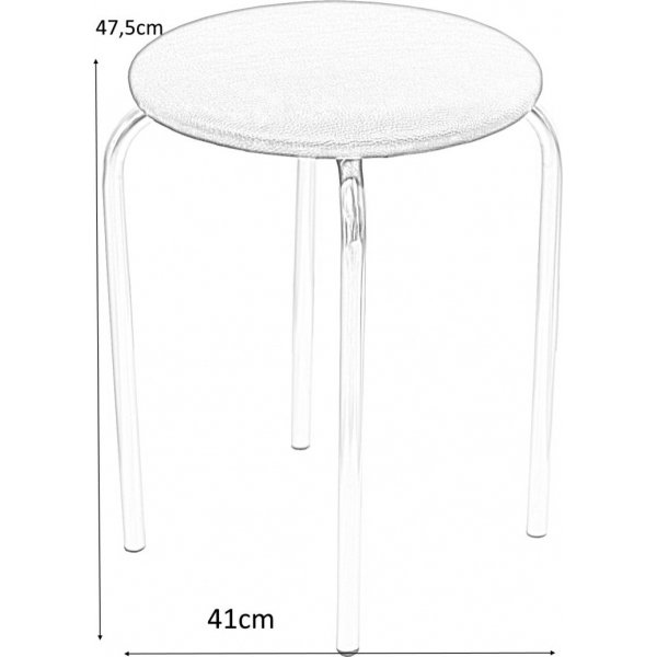 Chic pall - Svart PU