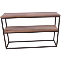 Charlotte avlastningsbord 110 x 30 cm - Svart/teakimitation Charlotte avlastningsbord 110 x 30 cm - Svart/teakimitation