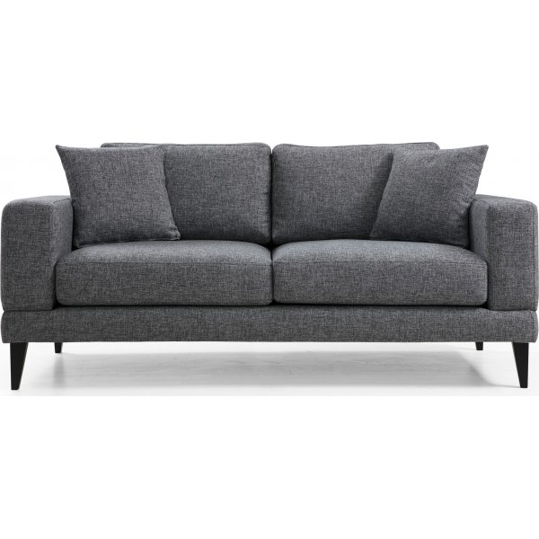 Nordic 2-sits soffa - Mrkgr