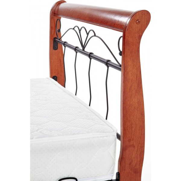 Anika 90x200 cm bedframe - antiek kersen/zwart Anika 90x200 cm bedframe - antiek kersen/zwart