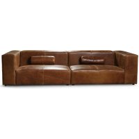Madison 3-sits soffa 300 cm - Anilinläder cognac Madison 3-sits soffa 300 cm - Anilinläder cognac