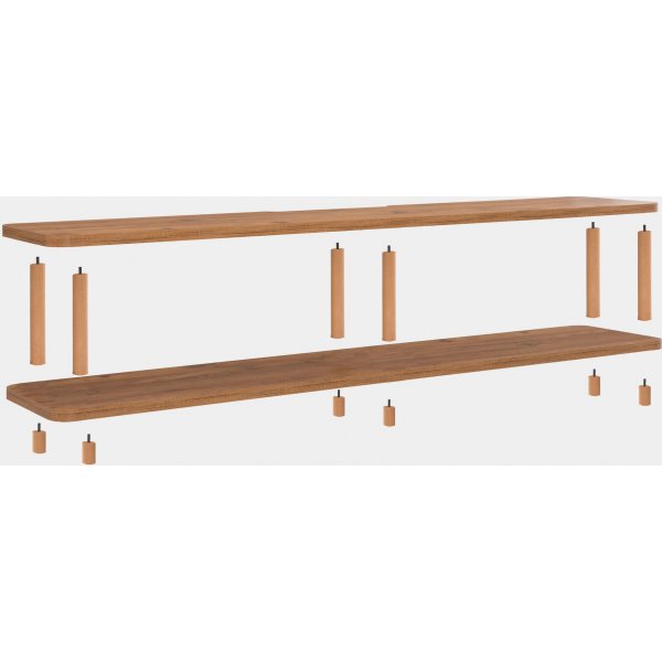 Lada TV-bnk 180 cm - Furu