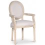 Cholet karmstol - Antik finish / Linne