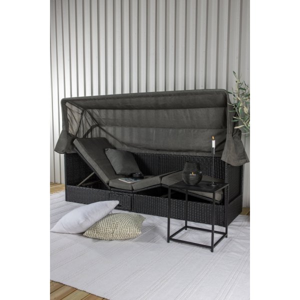 Nopy solsäng - Svart/Grå Nopy solsäng - Svart/Grå