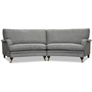 Howard 4-sits svängd soffa 295 cm - Grå