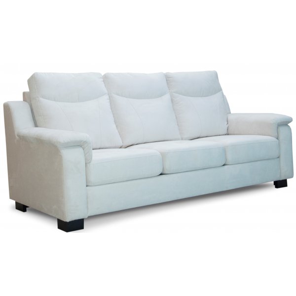 Canapé à dossier haut Atlas - Chenille blanc cassé Canapé à dossier haut Atlas - Chenille blanc cassé