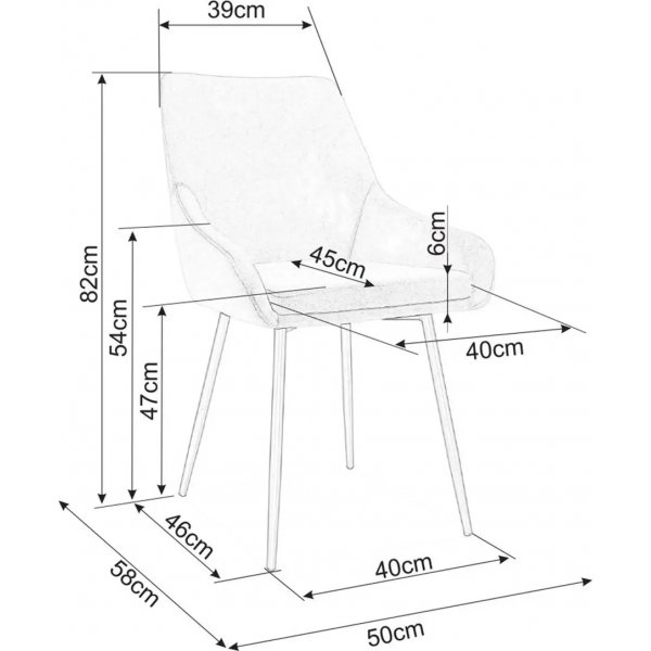 Chaise Albi - Gris Chaise Albi - Gris