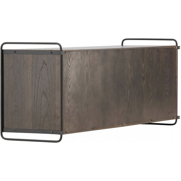 Paris wandkast 48 x 122 cm - Zwart/Mocca