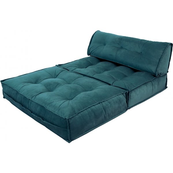 Canapé convertible 2 places Faldi - Vert pétrole Canapé convertible 2 places Faldi - Vert pétrole