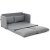 Canap convertible 2 places XL Saga - Gris clair