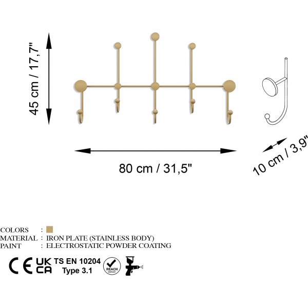 Cintre Lyon - Doré Cintre Lyon - Doré