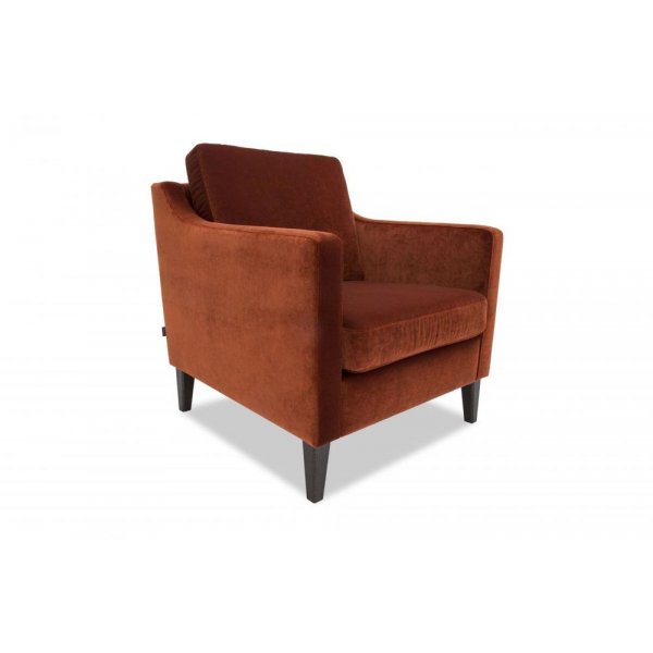 Liza fåtölj orange tyg Liza fåtölj orange tyg