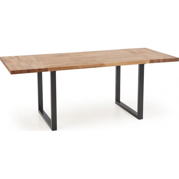 Table  manger Gambon 120x78 cm - Chne/noir
