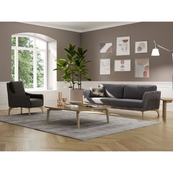 Giza 3-sits soffa - Grå Giza 3-sits soffa - Grå