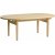 Table basse ovale Bubble en chne huil 130x70 cm