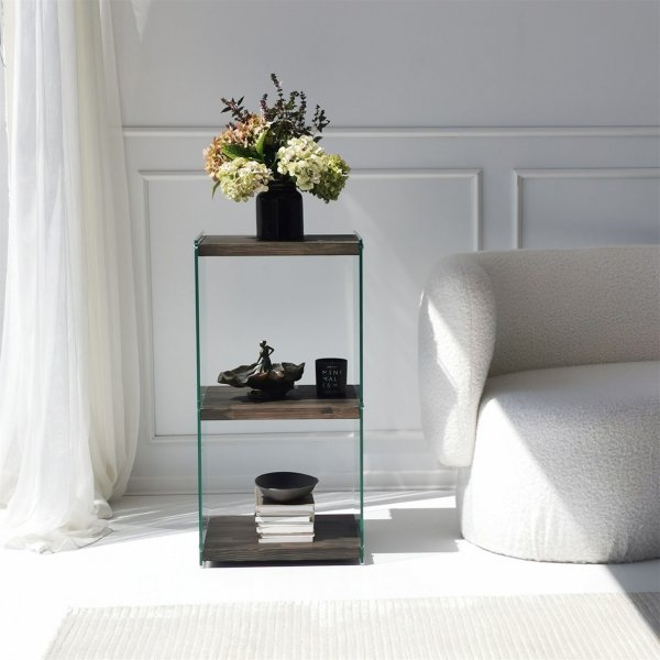 Aqua lg bokhylla - Antracit