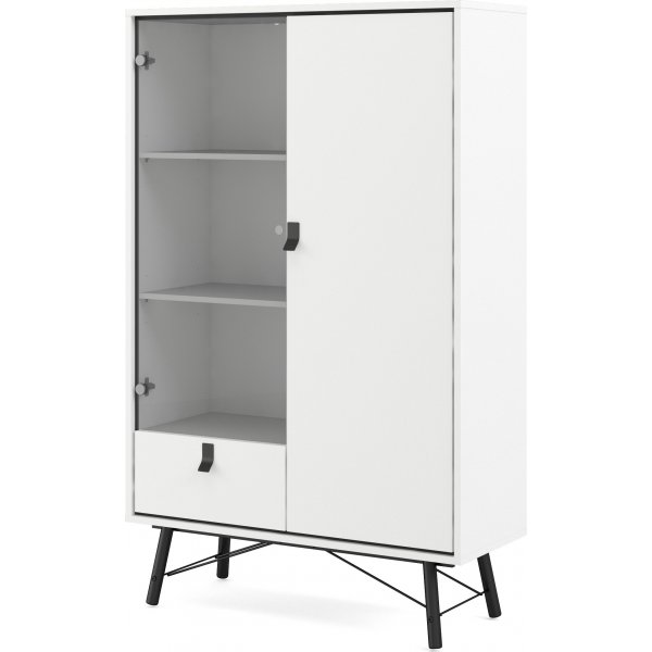 Ry vitrinskåp - Vit Ry vitrinskåp - Vit