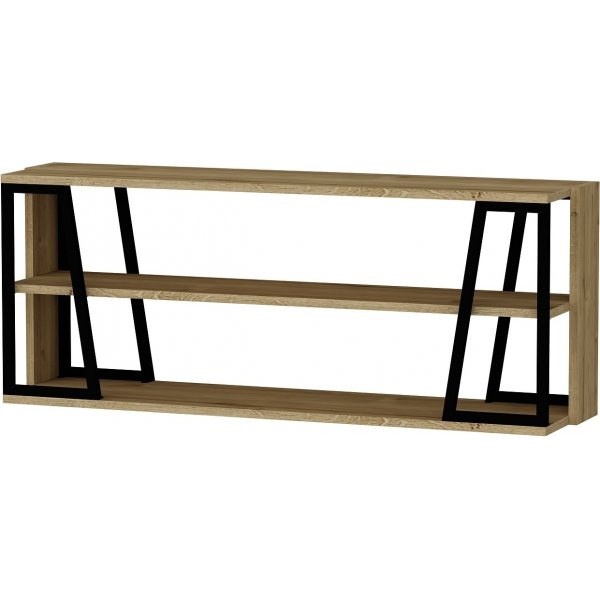 Meuble TV Lissa 123,6 cm - Chêne saphir/noir Meuble TV Lissa 123,6 cm - Chêne saphir/noir