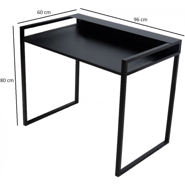 Bureau Benji 96 x 60 cm - Noir Bureau Benji 96 x 60 cm - Noir