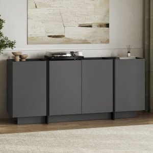 Sideboard Dromma 180 cm - Antracit/Svart