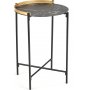 Kernel soffbord 45 cm - Mrk marmor/guld